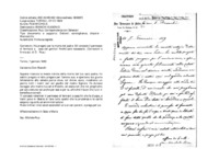 Anteprima di Ha pregato per la morte del padre. Gli concede il permesso di fermarsi a casa dei genitori finché sarà necessario. (Correzioni e firma aut. di D. Rua.)