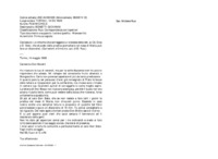 Anteprima di Lo informa che correggerà lui le bozze della lett. ai CS. Dica a D. Sistoche al posto della predica giornaliera nel mese di Maria può fare un discorsino. (Correzioni e firma ms. aut. di D. Rua.)