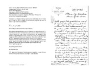 Anteprima di Le chiede di fare gli inviti per la conferenza che D. Trione terrà a Lugoai CS il 2 maggio. È convinto che malgrado gli stenti la casa di Lugo riuscirà a progredire.