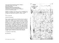Anteprima di Ha gradito la sua lett. del 12/12. Si compiace che la missione di Puntarenas faccia progressi. Esorta a sviluppare la Compagnia delle Figlie di Maria e quella di S. Luigi per i ragazzi.