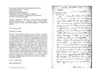 Anteprima di Ringrazia il Papa per il breve pontificio 18.09.1893 Societatis Vestroecuius tu..., importante; saluta e ringrazia Mons. Tarozzi Vincenzo e ilComm. Luigi Rossi De Gasperis - cfr. BS 1893 XI 206-207