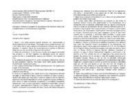 Anteprima di Manda un progetto di convenzione col Cardinal Vicario per lo stabilimentoin Via Nomentana (Vigna Pia).