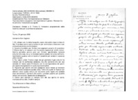 Anteprima di Chiede a D. Trione S. l'itinerario programmato delle località e date per leconferenze salesiane per prendervi parte quando fosse possibile.