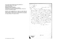 Anteprima di Dietro suggerimento di D. Foglino M. da San Paolo del Brasile, sostiene la candidatura del Can. Giovan Battista Neri alla sede vescovile di EspiritoSanto (Vitoria) in Brasile.