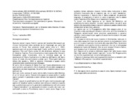 Anteprima di Raccomandazioni per la Missione della Malvine. È stata accettata la proposta di fondazione a Lima.