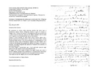 Anteprima di Condoglianze alla vedova per la morte del Dott. D'Espiney Charles. Complimenti a D. Fasani C. per il successo nella predicazione.