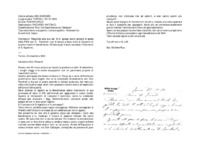 Anteprima di Risponde alla sua del 16.9: spiega come saldare le spese delle FMA con D.Ronchail; non è tenuto a dare nulla al Governo di quanto riceve in beneficenza. Chiede se gli è stato concesso il Convento di S. Agostino.