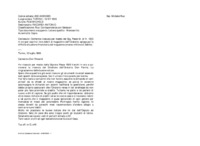 Anteprima di Conferma ricevuta per mezzo del Sig. Pesce M. di fr. 1505 in oro per coprire i loro debiti al magazzino dell'Oratorio; spiega poi la difficile situazione finanziaria del magazzino (mezzo milione di debito).