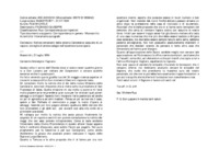 Anteprima di Notizie consolanti della colonia Candelaria; acquisto di un vapore; consiglia di andare adagio nell'accettare nuove opere.