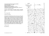 Anteprima di Dovendo desistere dal progettato viaggio, incontrerebbe volentieri a Torinoil direttore di Firenze per combinare insieme le cose.