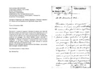 Anteprima di Porge auguri per Natale e Capodanno. Riferisce il desiderio di D. Bosco che la sua questione con Sig.Cavallo venga risolta. Prega di estendere saluti ed auguri alla sua famiglia, anche a nome di D. Bosco [Testo MS allogr.]
