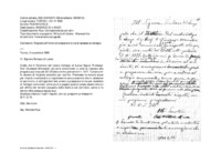 Anteprima di Risposta all'invito di preparare la via di accesso al collegio. (Il destinatario è il sindaco di Lanzo.)