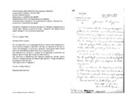 Anteprima di Riguardo al Giraudi scriverà a D. Bologna; ringrazia per le notizie dellaBarella (frazione di Ciriè); i Superiori del Capitolo sono assenti pellegrini nel mondo per apostolato.