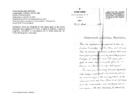 Anteprima di Invia una fotografia di Don Bosco dopo la sua morte, effettuata nella cappella di S. Franc. di Sales di Valdocco, e assicura preghiere, ricordando la riconoscenza che D. Bosco aveva per lei. [Testo MS allografo, in francese].
