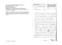Anteprima di Ha gradito la sua lett. con la notizia del noviziato del suo Alfonso. Ha appreso con piacere che il piccolo Henri va bene; pregherà perchè conservi i suoi buoni sentimenti. (Testo francese)