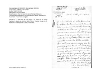 Anteprima di Ha appena scritto a D. Albera P. le ultime risoluzioni relative al noviziato delle FMA, che lui gli ha comunicato. Spera di ricevere altre notizie. Pensa che D. Albera P. lo riceverà presto. (Testo francese)