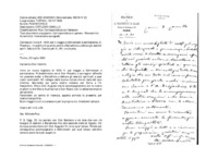 Anteprima di Invia fr. 1000 per il viaggio a Schinznach e permanenza. D. Piscetta L. lo sostituirà quando andrà a Barcellona a dettare gli esercizi spirit. Saluta il Ch. Czartoryski A. (All. una busta)