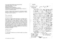 Anteprima di Consiglia di farsi visitare dai Dott. Martenecci ed Ughetti, oppure da unmedico militare di Genova, consigliatogli da D. Tamietti G. Allega una lettera da recapitare.