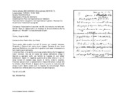 Anteprima di Farà inserire la sua lett. nel BS. Ha ricevuto una bella lett. del Ch. Piani G. Saluta tutti e lo incarica di dire al direttore che ha chiesto a D.Rinaldi F. la traduzione dei 5 lustri.