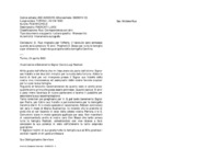 Anteprima di D. Rua ringrazia per l'offerta. Il fanciullo sarà ammesso quando avrà compiuto 12 anni. Pregherà D. Bosco per tutta la famiglia e per ottenere la sospirata guarigione della damigella Carolina.
