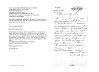 Anteprima di Ringrazia per l'offerta di L. 50 ad onore di Maria. La carità farà partecipare il conte Radicati al bene che degnasi il Signore di operare per mezzo dei salesiani.