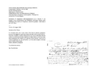 Anteprima di È dispiaciuto dell'indisposizione di D. Cerruti F. Ha bisogno d'una dichiarazione del Presidente dell'OperaScuole sulla sussistenza del credito al31 gennaio. (Cartolina postale - metà testo è aut. di D. Rua.)