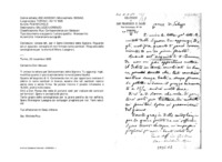 Anteprima di Unisce lett. per il SottoComitato delle Signore. Riguardo ad un acquistoconsiglia di non firmare tante cambiali. Ringrazia delle condoglianze perla morte di Mons. Lasagna L.