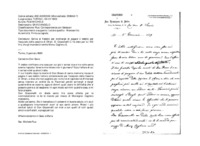 Anteprima di Scriva al fratello per ordinargli di pagare il debito per l'acquisto della cascina di Chieri. D. Giacomelli C. ha dato per lui 100 lire, che gli manderà tramite Mons. Cagliero G.