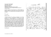 Anteprima di Supplica di voler annoverare tra i Camerieri Segreti di S. Santità il Canonico Teol. Silvino Nervi parroco da venti anni della Parrocchia di Trino Vercellese (Sottoscrive tale supplica anche l'Arciv. di Vercelli)