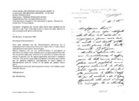 Anteprima di Ringrazia per l'avviso della morte della benefattrice De Camilli G. ved. Figuri e del lascito fatto in favore dei sales. Esprime la sua compassione ed assicura dei suffragi.