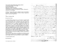 Anteprima di Ringrazia degli auguri, preghiere e saluti dei confratelli e dei giovani.Esprime il desiderio di venire a visitare i luoghi sacri. Positivo il parere sul Regolamento.