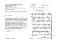 Anteprima di Lo incarica di dargli notizie dell'Ing. Augusto RolleAbbene dietro richiesta della madre, che desidera sapere come se la passa in quella città.