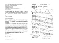 Anteprima di Ringrazia per il vaglia postale, in seguito al quale ha registrato una messa da celebrare al più presto e ha dato commissione per la spedizione di 100 fascicoletti. (All. copia - scrive ad un sac. svizzero.)
