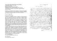 Anteprima di Lo ringrazia per aver concesso a D. Catalonotto di passare qualche settimana con lui e per l'offerta fatta al Congresso di Bologna. D. Catalonotto amerebbe dirigere una confraternita di Maria A.