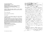 Anteprima di Ringrazia degli auguri onomastici. Li esorta a seguire l'esempio di D. Bosco per diventare dei buoni missionari e contribuire alla salvezza delle anime (Fotocopia di orig.)