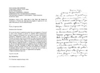 Anteprima di Invito al Dir. della casa di San Paolo del Brasile ad incontrarsi in Francia per discutere del progetto di apertura di una casa a Pernambuco, che vorrebbe affidargli.