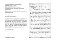 Anteprima di Lo ringrazia per la relazione del viaggio compiuto. Gli chiede suggerimentiper organizzare bene futuri viaggi di missionari. Dà notizie sulla sua madre.