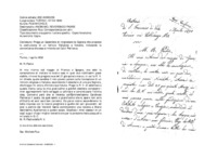 Anteprima di Lettera con cui il Rettor Maggiore SDB prega un Sacerdote di ringraziare la Signora che propone la costruzione di un Istituto Religioso a Venezia, indicando la convenienza che essa si intenda col Card. Patriarca [3 allegati].