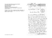 Anteprima di Invia a Parigi, al Superiore dei Padri Assunzionisti, la richiesta di ospitare nella loro Casa di Costantinopoli il Salesiano P. Nèple A.. (v. sul retro trascrizione manoscritta di risposta affermativa).