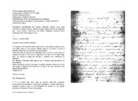 Anteprima di Esortazione ad inviare frequenti notizie sulla casa noviziato di Macul [che D. Romoli dirige]. Assicurazione di preghiere per i suoi chierici. Comunica che Mons. Fagnano condurrà altro personale. [Sul verso appunti ms.]