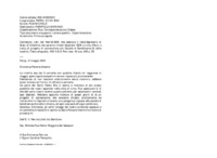 Anteprima di Lett. del Rett.M.SDB, che assicura il Card.Segretario di Stato di S.Santità che saranno inviati Sacerdoti SDB a Lima (Perù) e tratta di progetto di convenzione con Società di Beneficenza di detta località. [Testo allografo].
