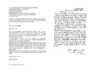 Anteprima di Dà buone notizie sulla salute di D. Bosco, che appare in evidente miglioramento. Chiede di continuare a pregare con fede [Ms. del Sig. Balestra. All.: copia litografata in italiano e copia litografata in francese].