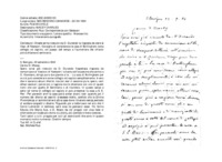 Anteprima di Chiede se ha ricevuto da D. Durando la risposta da dare al Vesc. di Newport. Consiglia di considerare la casa di Bullingham come collegio od ospizio, col passar del tempo e l'aumentare dei chierici potrà chiamarsi seminario.