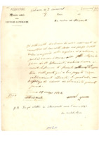 Anteprima di Convenzione privata per compera di terreno (Ms. di Don Bosco e nota di Don Rua)