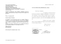 Anteprima di Ringrazia per il libro Pensieri e Riflessioni che gli ha regalato. (Copiaautenticata dl Superiore Generale dei Giuseppini del Murialdo.)