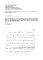 Anteprima di Si rallegra dei voti perpetui e degli ordini minori che ha preso. (In fondoD. Gaglianone autentica la lett. in data 20.6.1922.)