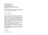 Anteprima di Si complimenta per aver raccolto le firme di tante celebrità per l'atto di adesione al congresso dei C.S. Scriverà a Mons. Costamagna G. per esortarloa fargli una visita.
