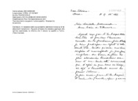 Anteprima di In occasione della sua prossima vestizione invoca su di lei abbondanti benedizioni. Riguardo all'abate che desidera applicarsi alla carriera sacerdotale, la informa che il denaro va spedito a Torino. (Testo francese)