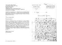 Anteprima di Si congratula con i coniugi Calvi per la singolare grazia ottenuta dalla Vergine Maria, e ringrazia della generosa offerta per Sante Messe come segno di viva gratitudine [Lett. mandata dal figlio Giuseppe, Comboniano].