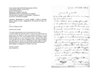 Anteprima di Raccomanda di trovare alloggio a Roma ai familiari dell'On. Alessio durantei festeggiamenti del giubileo del Papa [All. fotoc. di orig. mf. 3958C10]